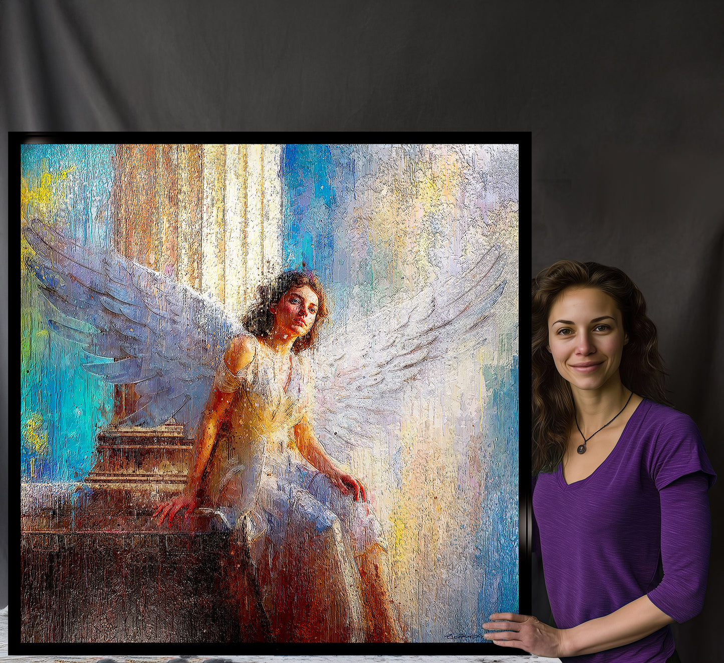 WAITING ANGEL - Prémium relief